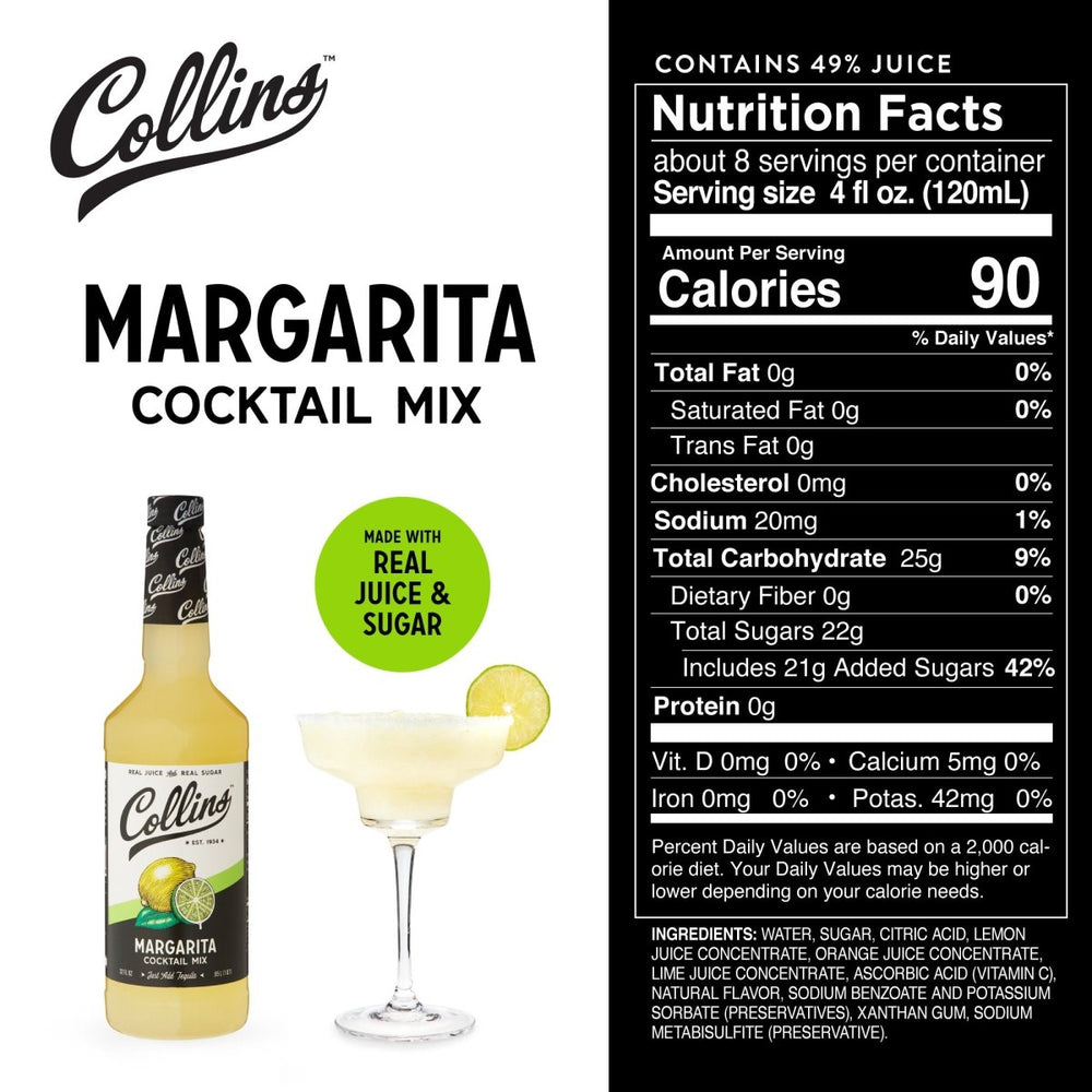 
                      
                        Collins Margarita Cocktail Mix, 32 oz - lily & onyx
                      
                    