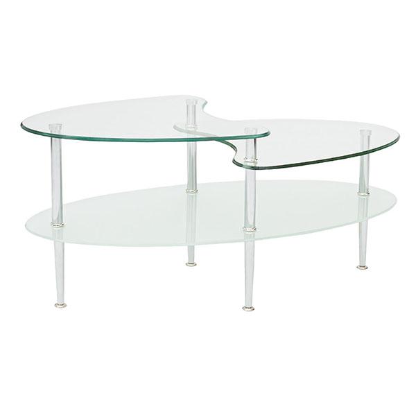 Walker Edison Mariner Dual Oval Coffee Table - lily & onyx