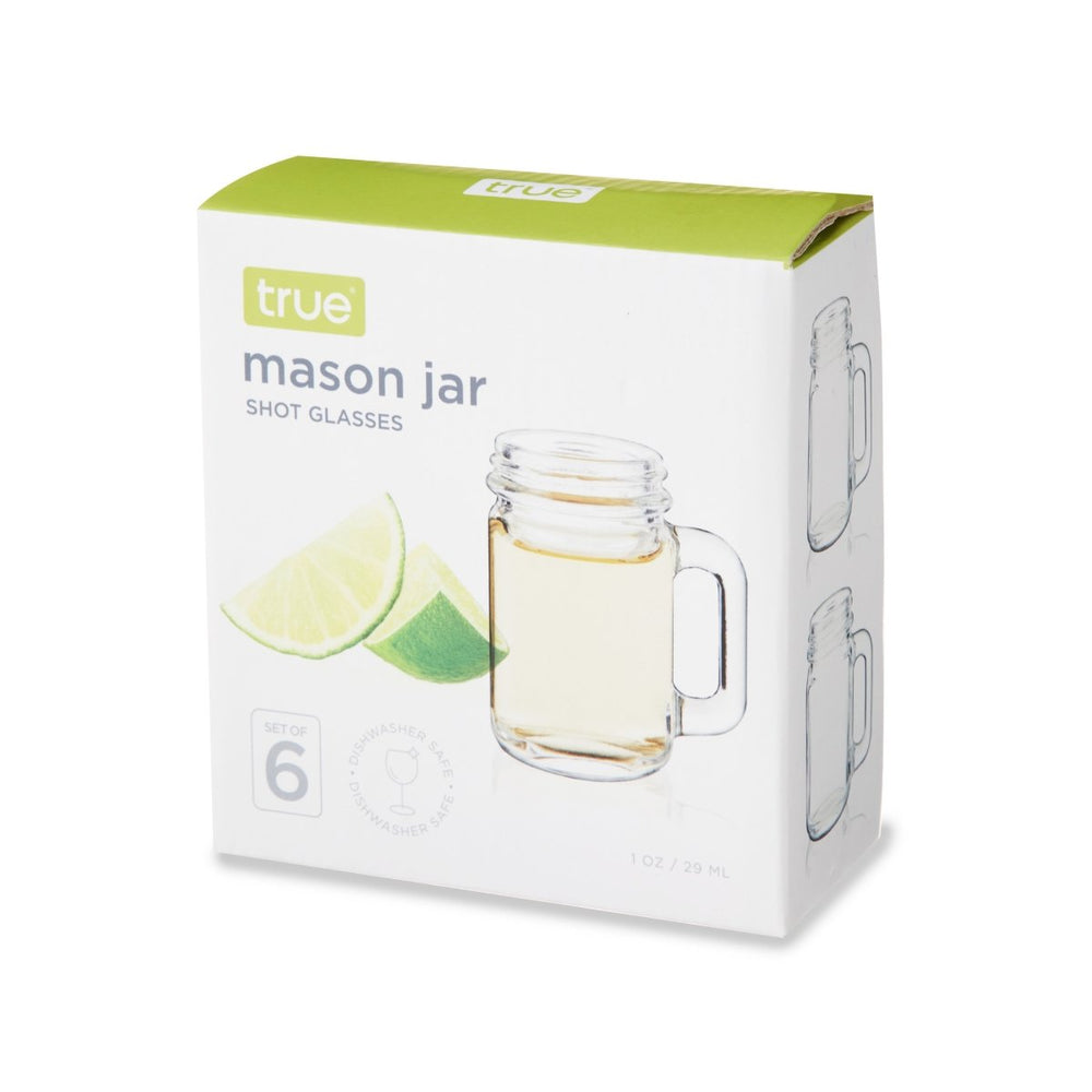 
                      
                        True Mason Jar 1 oz Shot Glasses, Set of 6 - lily & onyx
                      
                    