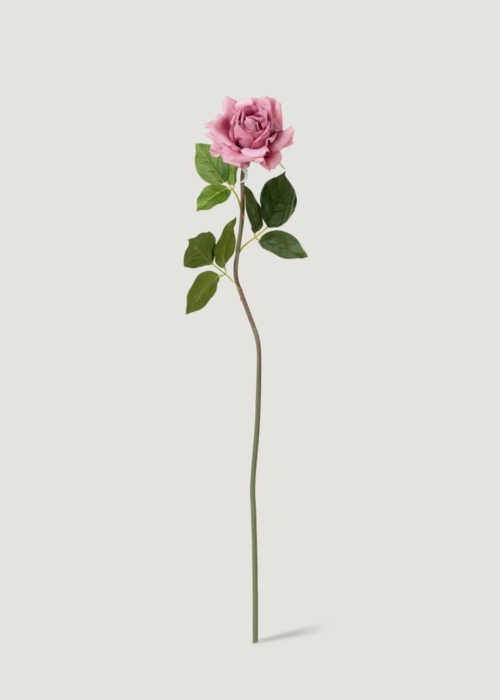 Afloral Mauve Purple Deluxe Real Touch Fake Rose - 29" - lily & onyx