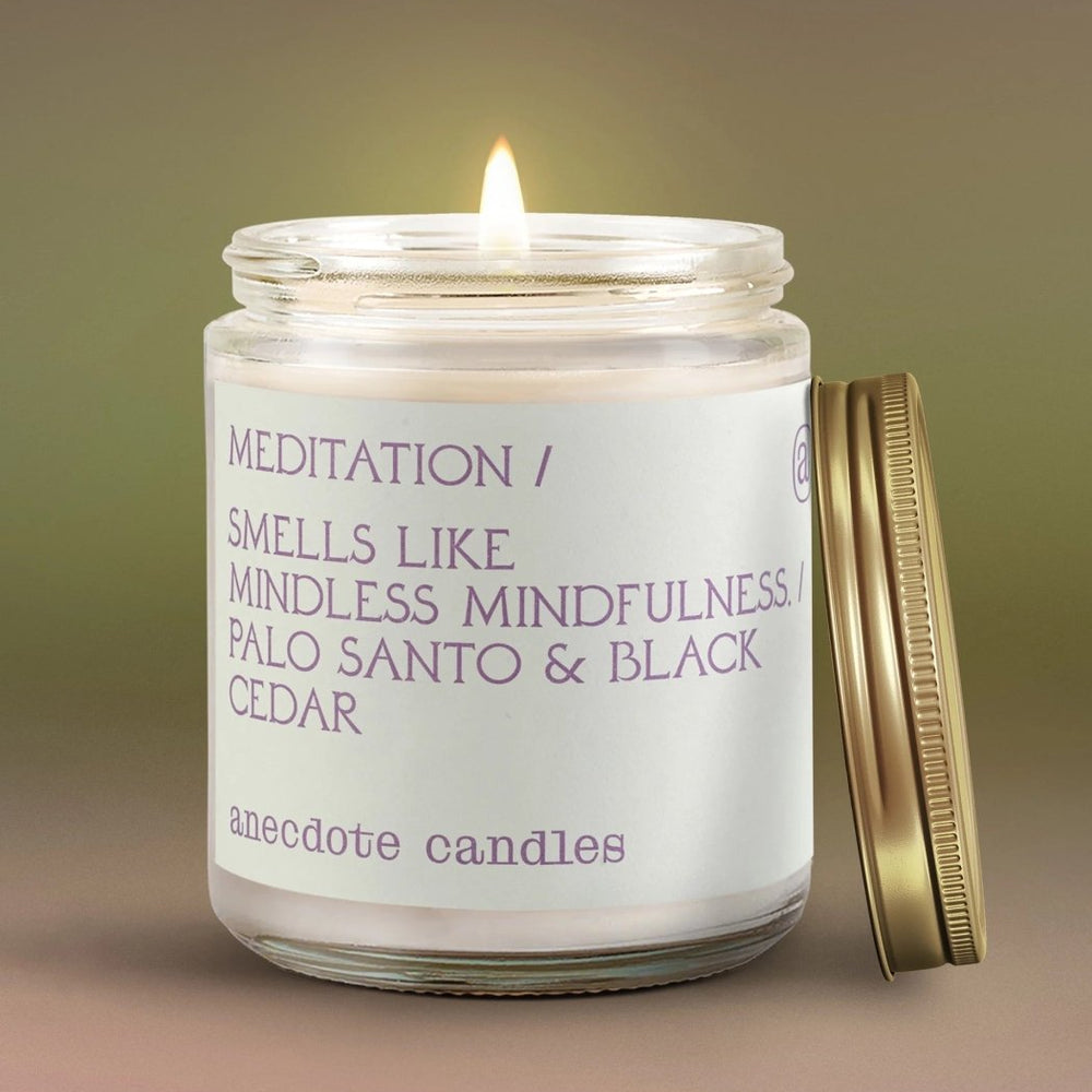 Anecdote Candles Meditation Candle - lily & onyx