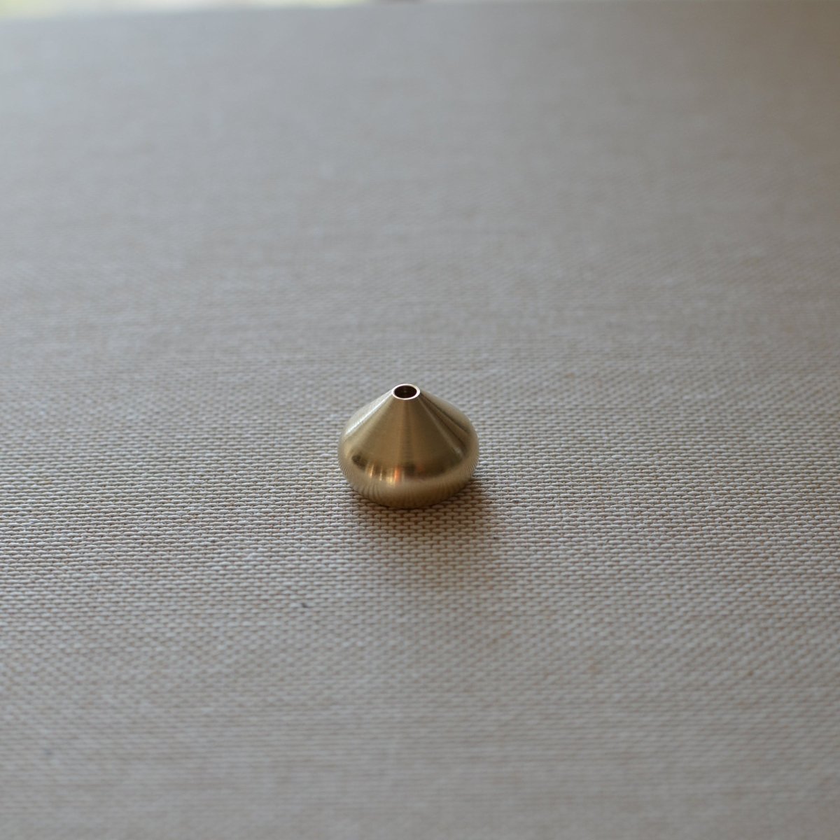 CEDAR AND MYRRH Medium Waterdrop Brass Incense Holder - lily & onyx