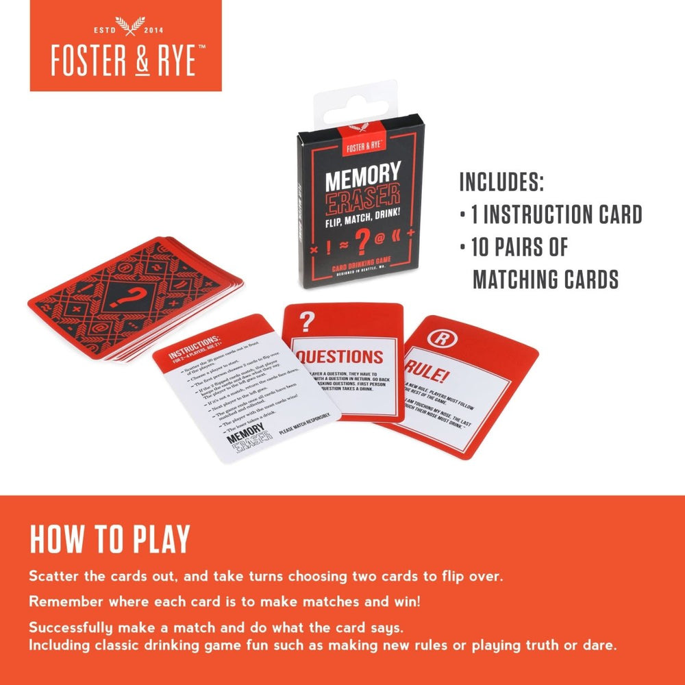 
                      
                        Foster & Rye Memory Eraser™ Card Game - lily & onyx
                      
                    