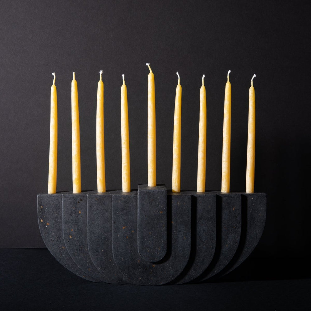 Pretti.Cool Menorah | Black Terrazzo - lily & onyx