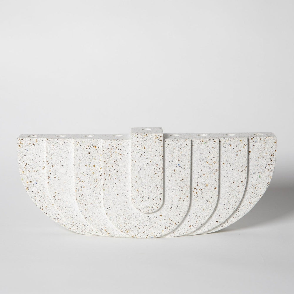 Pretti.Cool Menorah | White Terrazzo - lily & onyx