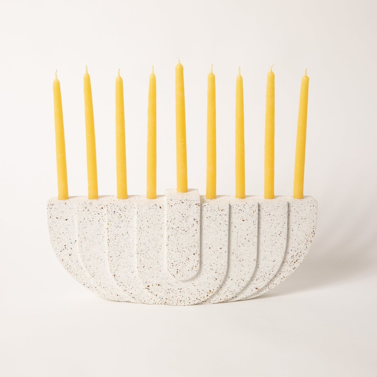 Pretti.Cool Menorah | White Terrazzo - lily & onyx