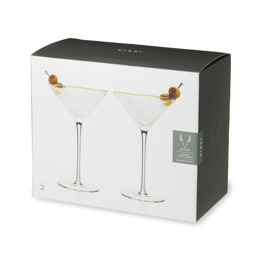 
                      
                        Viski Meridian Crystal Martini Glasses, Set of 2 - lily & onyx
                      
                    