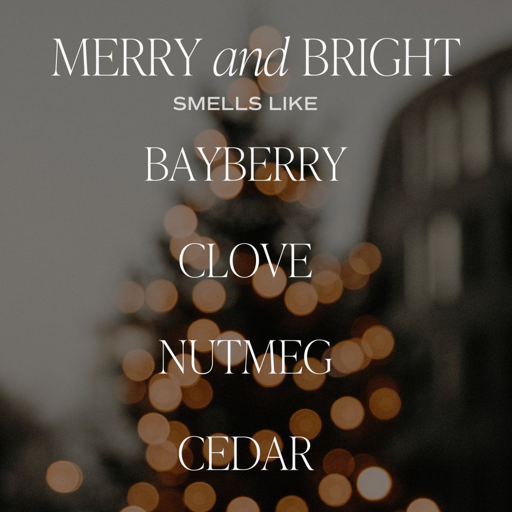 
                      
                        Sweet Water Decor Merry and Bright Soy Candle | 9oz. Clear Jar - lily & onyx
                      
                    