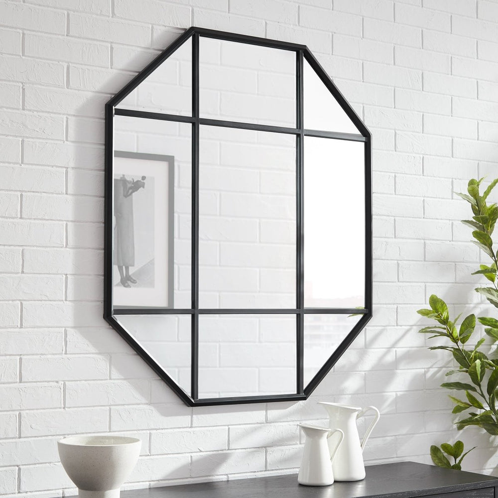 
                      
                        Walker Edison Metal and Glass Windowpane Mirror - lily & onyx
                      
                    