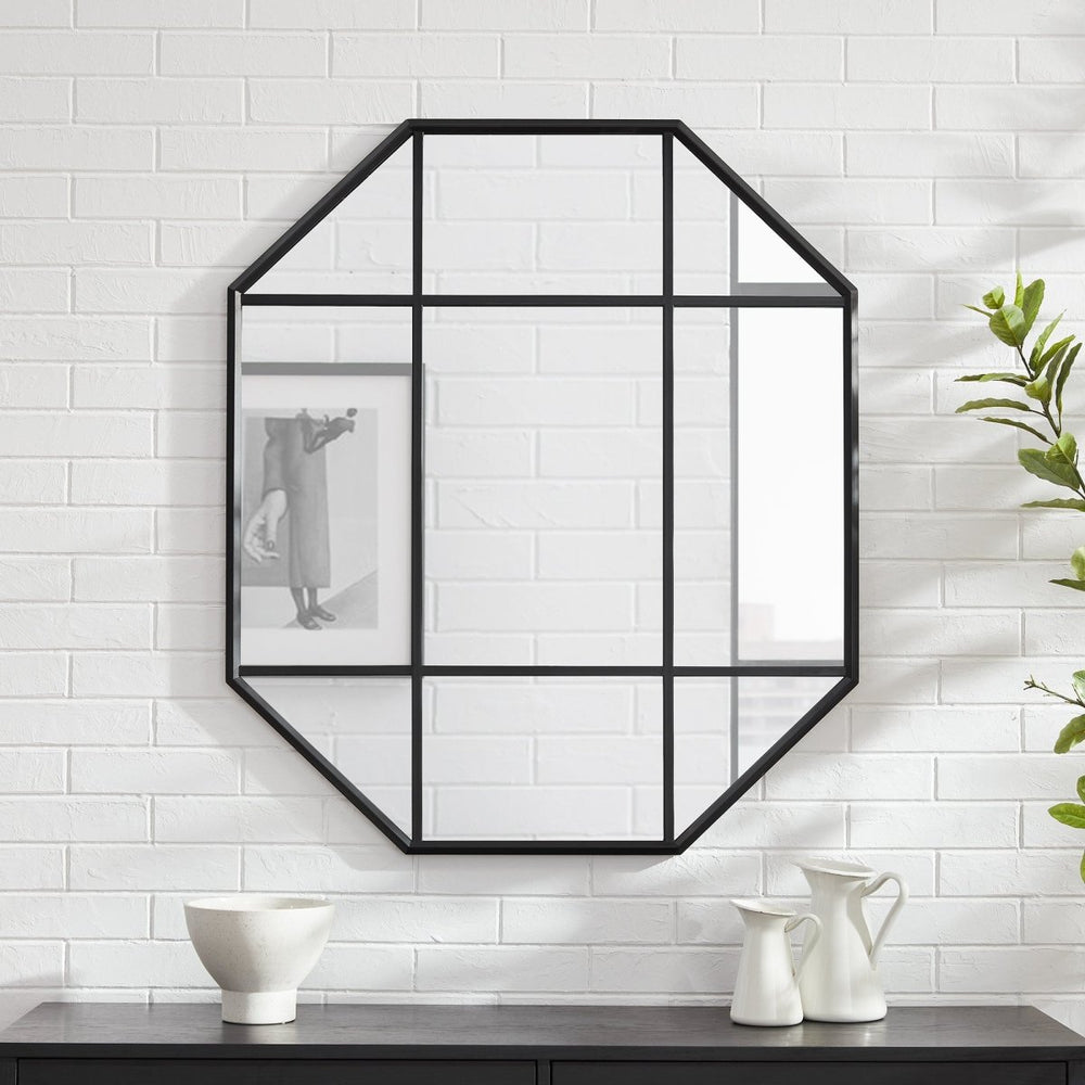 
                      
                        Walker Edison Metal and Glass Windowpane Mirror - lily & onyx
                      
                    