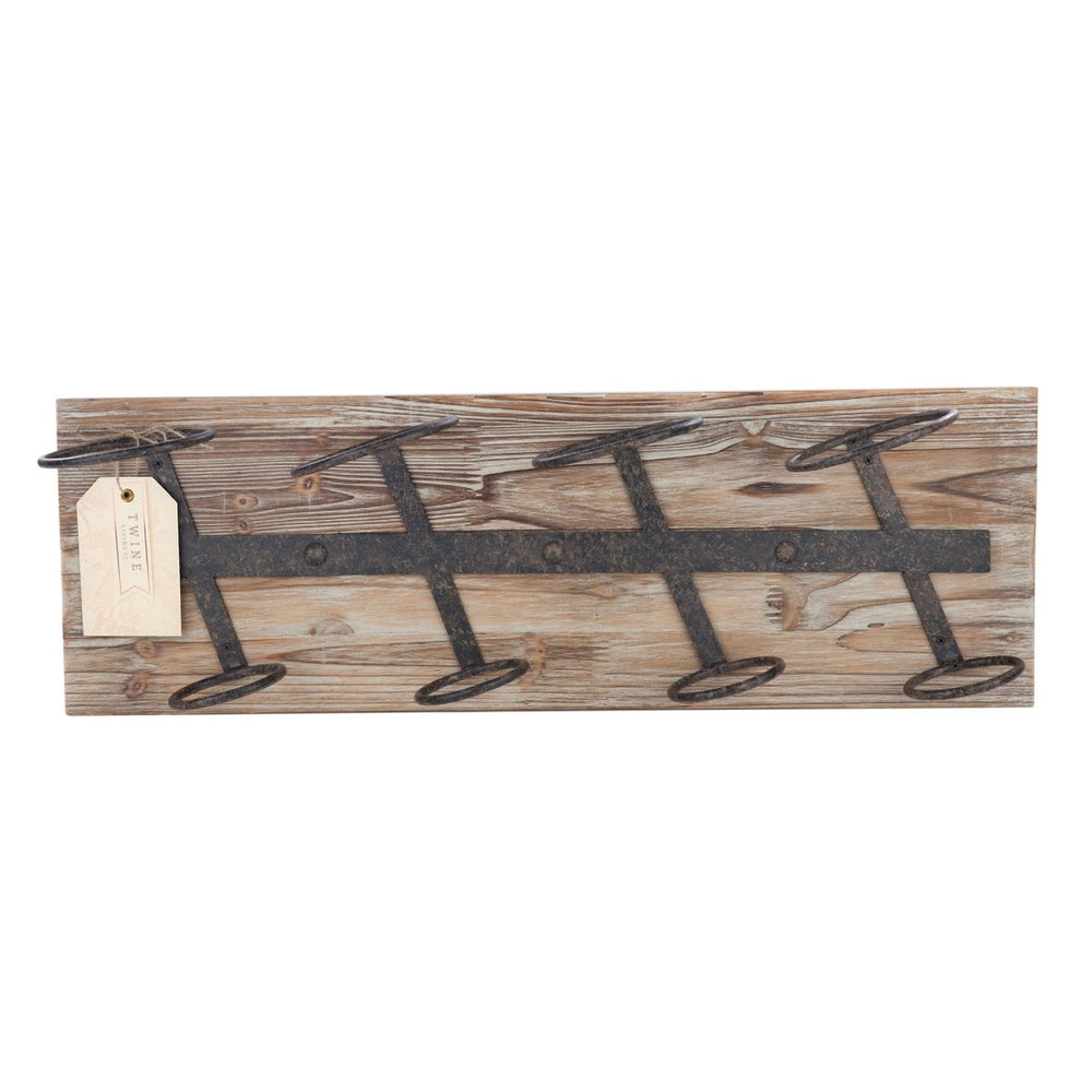 
                      
                        Twine Living Metal and Wood 4 - Bottle Wine Rack - lily & onyx
                      
                    