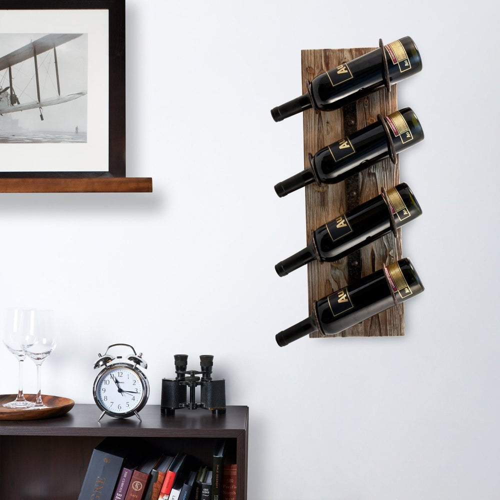 
                      
                        Twine Living Metal and Wood 4 - Bottle Wine Rack - lily & onyx
                      
                    