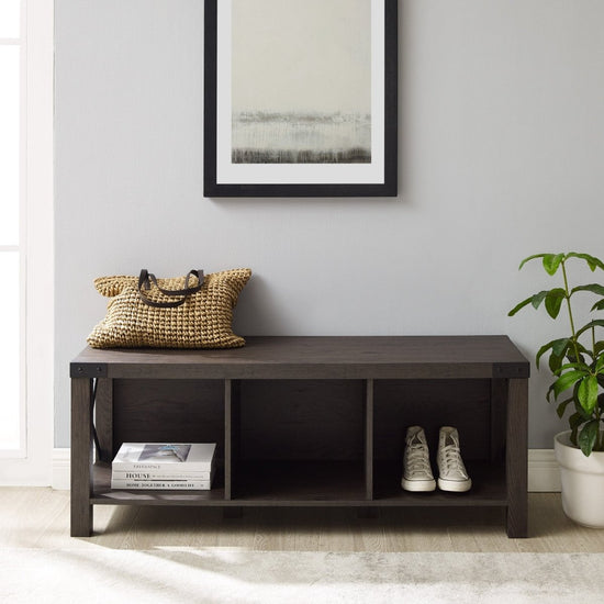 Walker Edison Metal X Entry Bench - lily & onyx