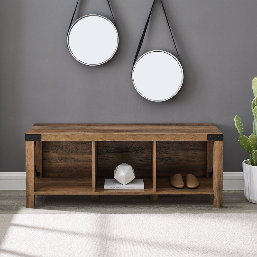 Walker Edison Metal X Entry Bench - lily & onyx