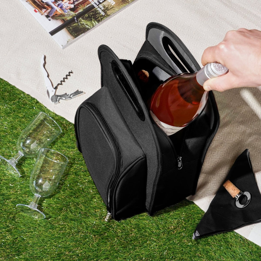
                      
                        True Metro Insulated 2 - Bottle Tote Set, Black - lily & onyx
                      
                    