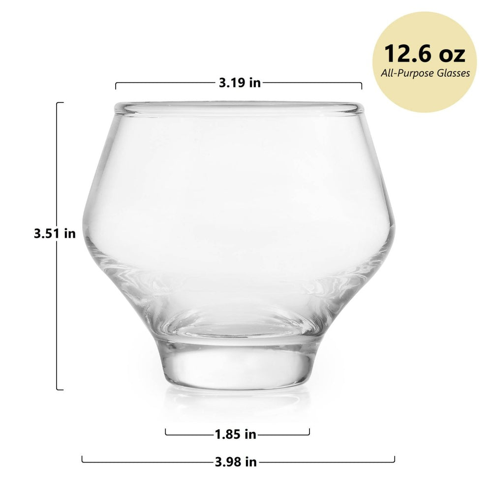 
                      
                        Libbey Mezcal All Purpose Stemless Stackable Spirits Glasses, 12.6 - ounce - Set of 4 - lily & onyx
                      
                    