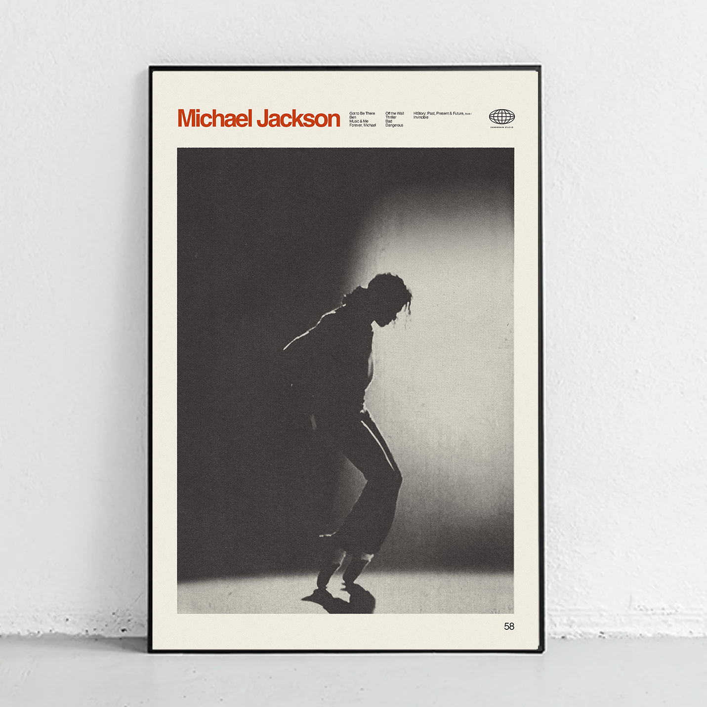 Michael Jackson - Discography Art Print