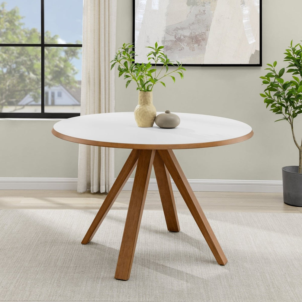 
                      
                        Walker Edison Mid-Century Modern Minimal Round Dining Table - lily & onyx
                      
                    