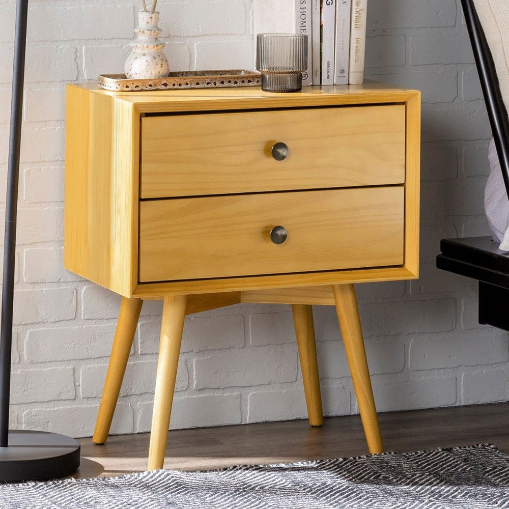 
                      
                        Walker Edison Mid - Century Solid Wood Nightstand Collection (1 or 2 Drawer) - lily & onyx
                      
                    