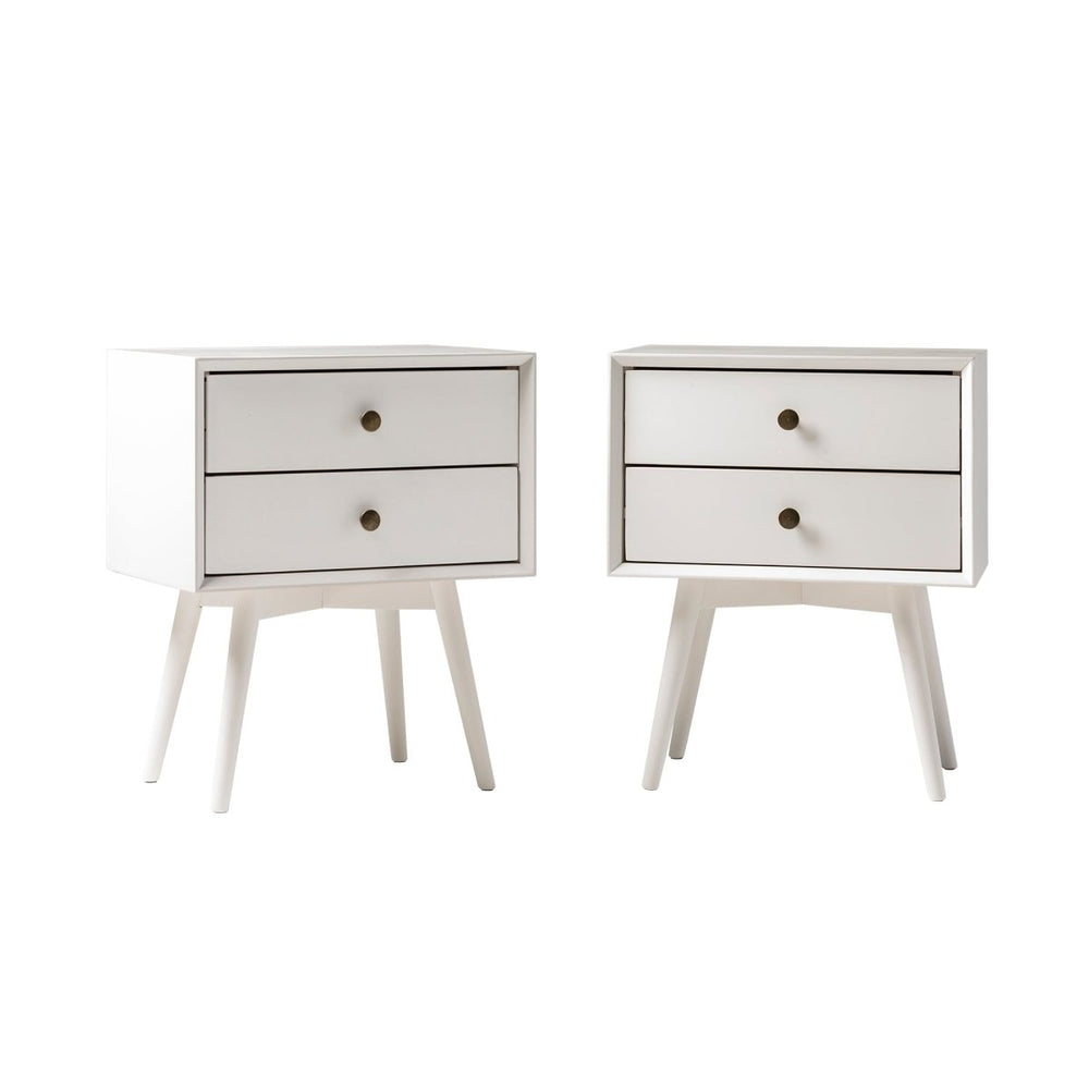 
                      
                        Walker Edison Mid - Century Solid Wood Nightstand Collection (1 or 2 Drawer) - lily & onyx
                      
                    