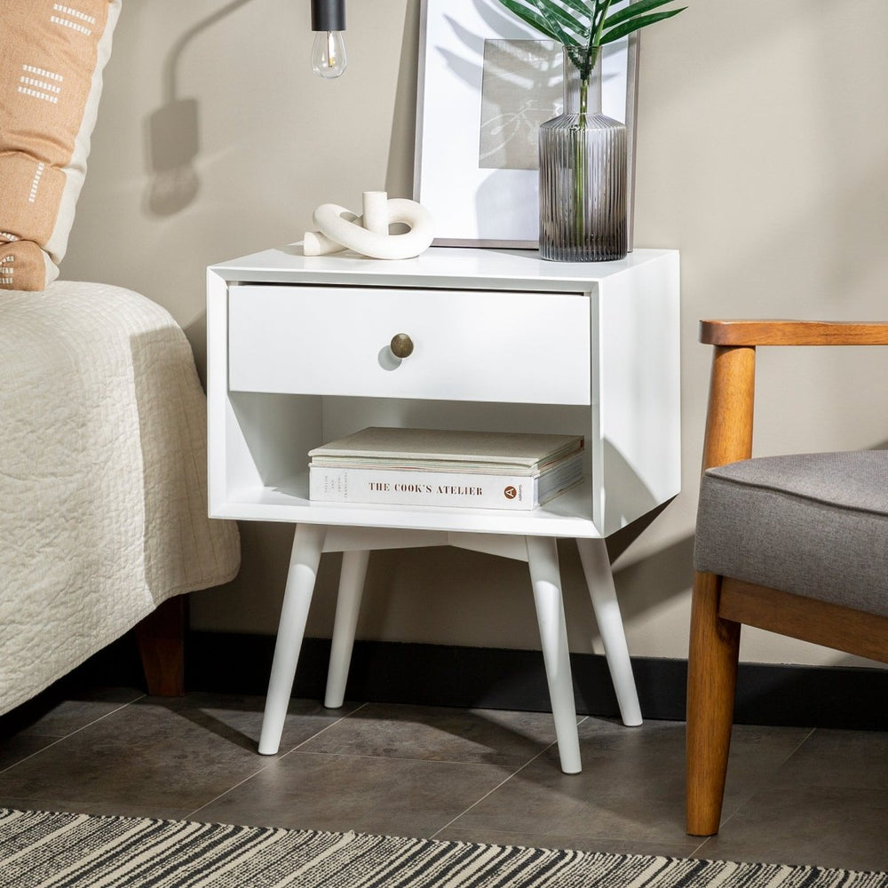 
                      
                        Walker Edison Mid - Century Solid Wood Nightstand Collection (1 or 2 Drawer) - lily & onyx
                      
                    