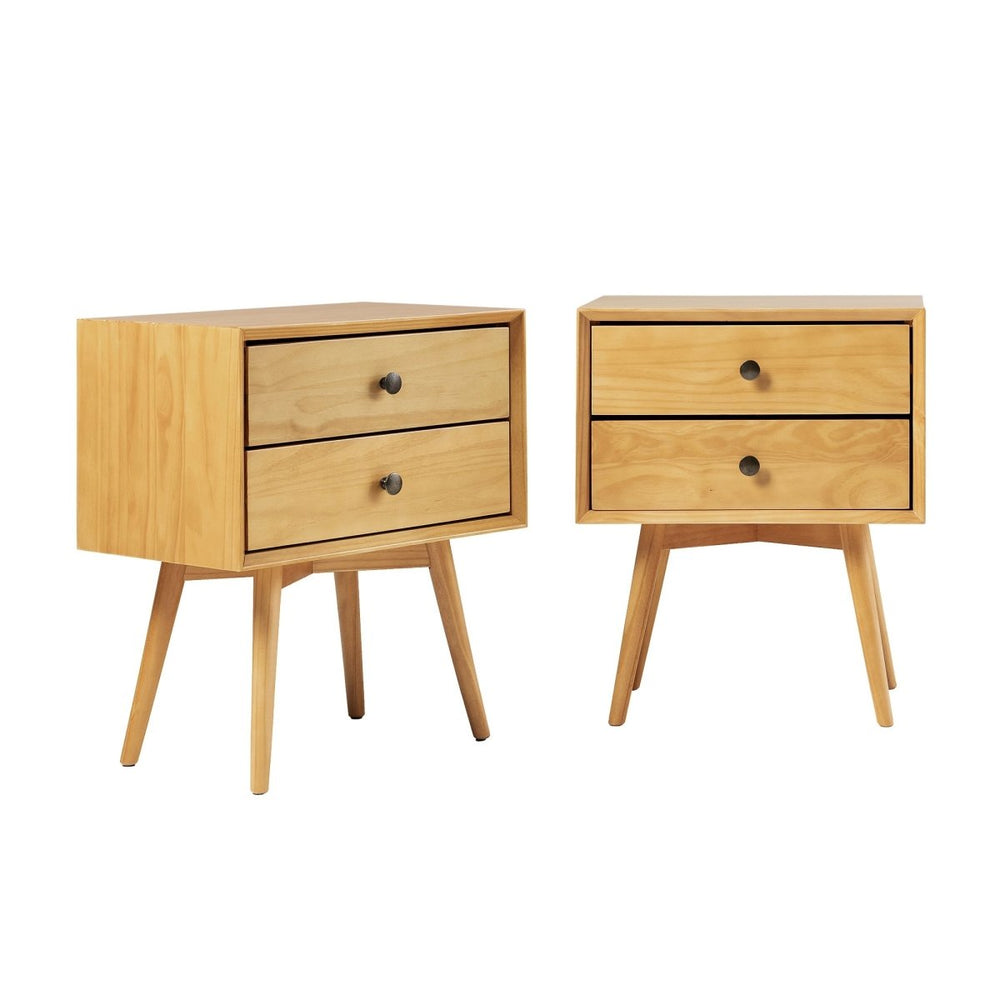
                      
                        Walker Edison Mid - Century Solid Wood Nightstand Collection (1 or 2 Drawer) - lily & onyx
                      
                    