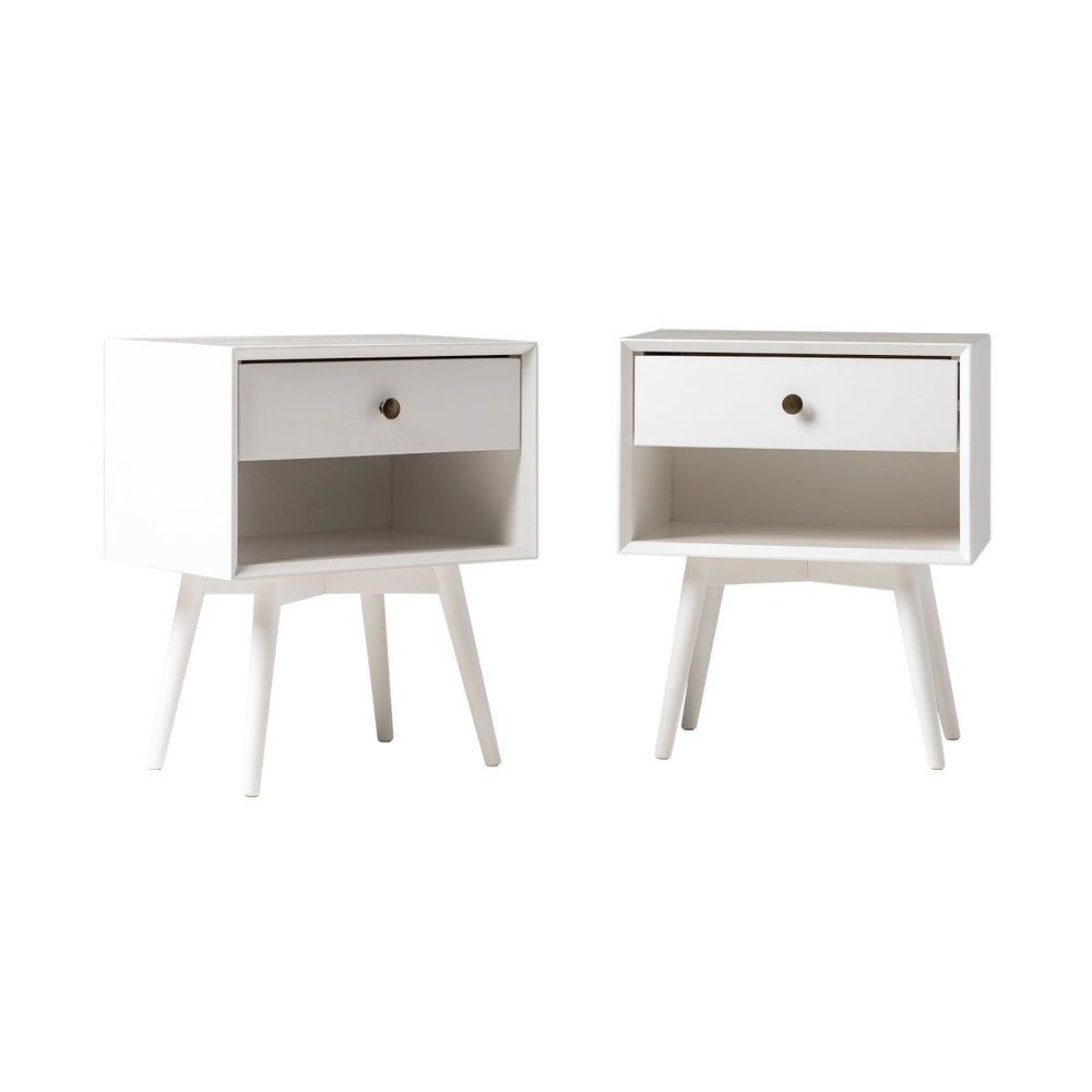 
                      
                        Walker Edison Mid - Century Solid Wood Nightstand Collection (1 or 2 Drawer) - lily & onyx
                      
                    