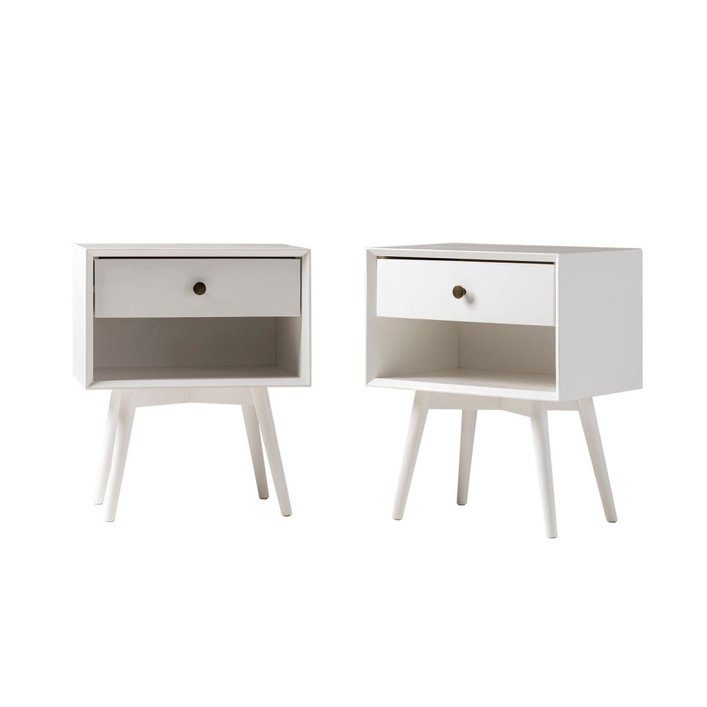 
                      
                        Walker Edison Mid - Century Solid Wood Nightstand Collection (1 or 2 Drawer) - lily & onyx
                      
                    
