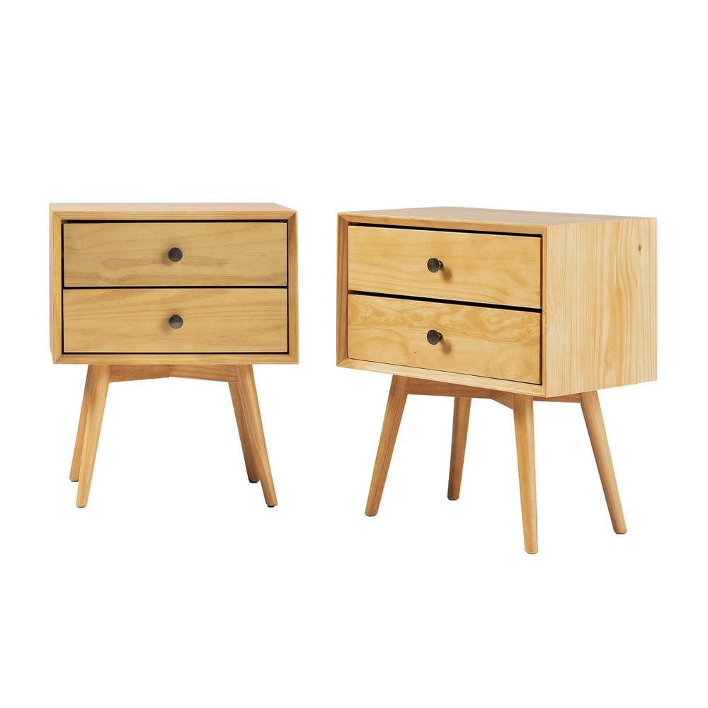 
                      
                        Walker Edison Mid - Century Solid Wood Nightstand Collection (1 or 2 Drawer) - lily & onyx
                      
                    