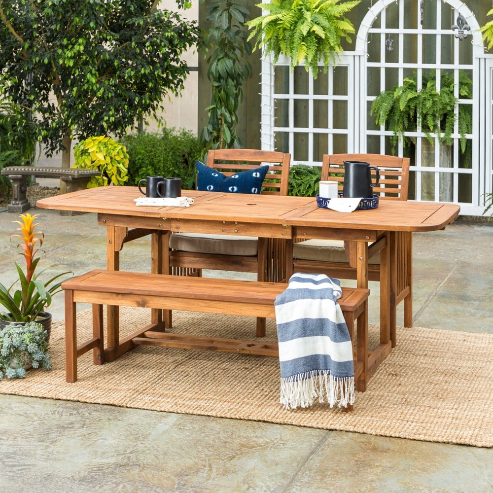 Walker Edison Midland 4-Piece Patio Dining Set - lily & onyx