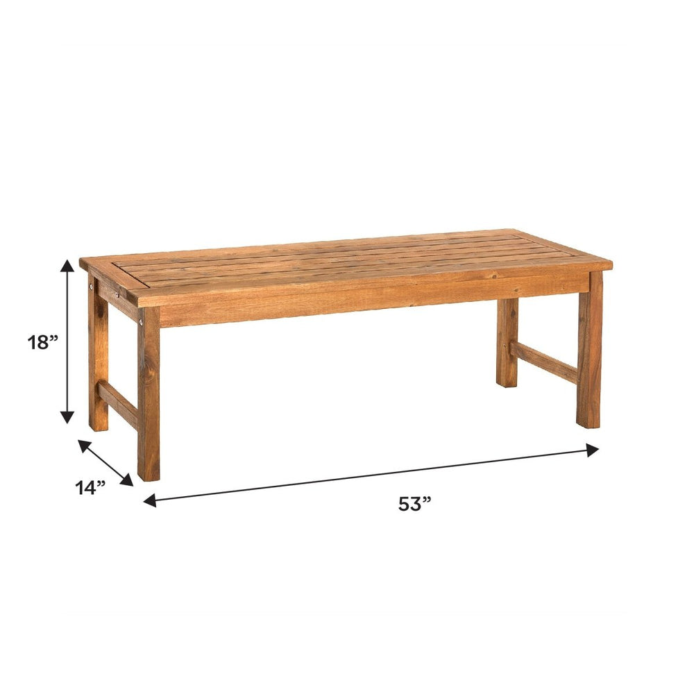 
                      
                        Walker Edison Midland Acacia Wood Outdoor Patio Bench - lily & onyx
                      
                    