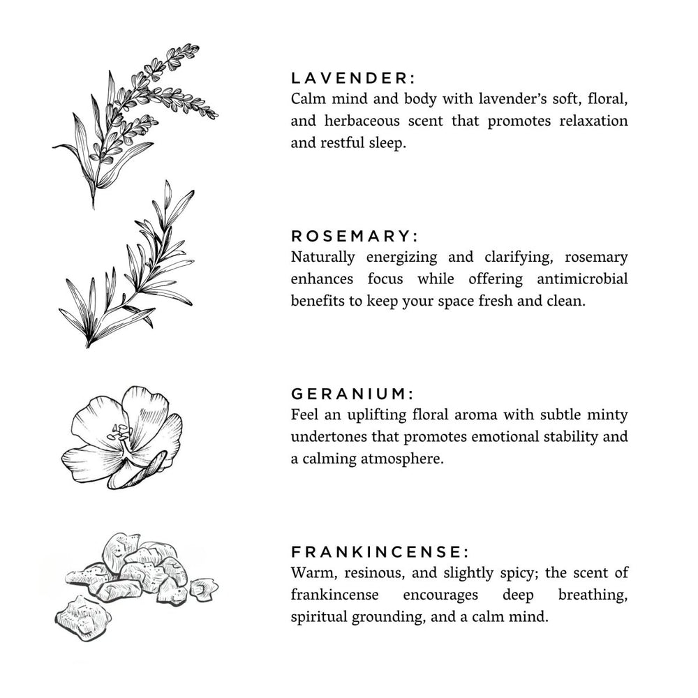 Slow North Midnight Garden | Lavender + Rosemary + Geranium | Frosted Candle, 8 oz - lily & onyx