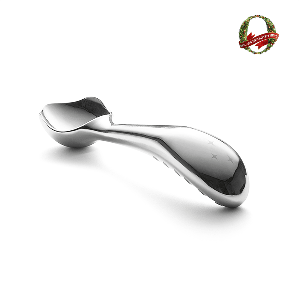 Midnight kitchen tools Ergonomic Ice Cream Scoop - Stainless Steel Scoop for Hard Ice Cream