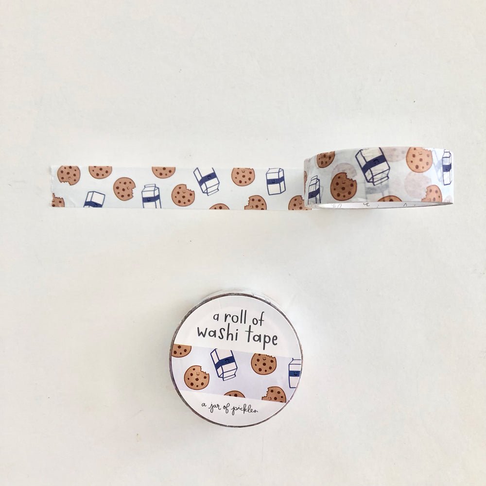 
                      
                        A Jar of Pickles Milk and Cookies Washi Tape - lily & onyx
                      
                    