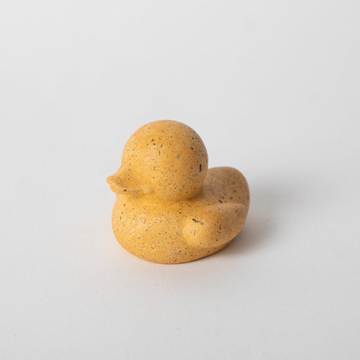 Pretti.Cool Mini Concrete “Rubber” Ducky Figurine | Marigold Terrazzo