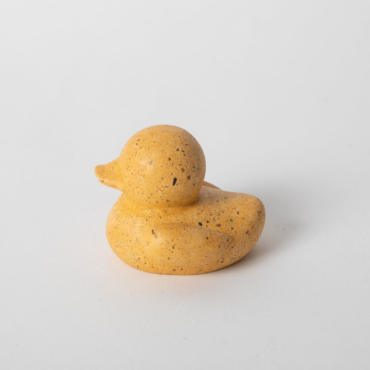 Pretti.Cool Mini Concrete “Rubber” Ducky Figurine | Marigold Terrazzo