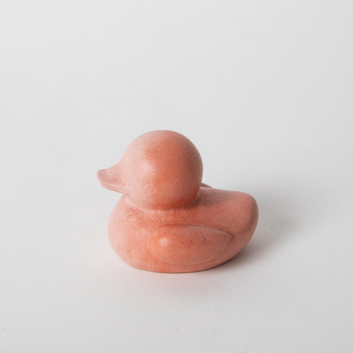 Pretti.Cool Mini Concrete “Rubber” Ducky Figurine | Pink & Coral