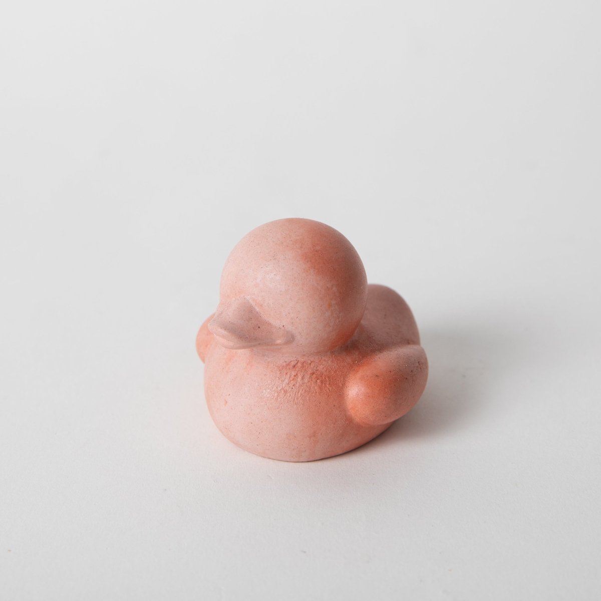 Pretti.Cool Mini Concrete “Rubber” Ducky Figurine | Pink & Coral