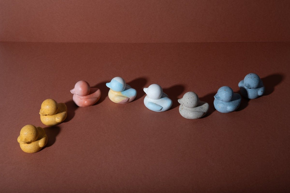 
                      
                        Pretti.Cool Mini Concrete “Rubber” Ducky Figurine | White Terrazzo
                      
                    