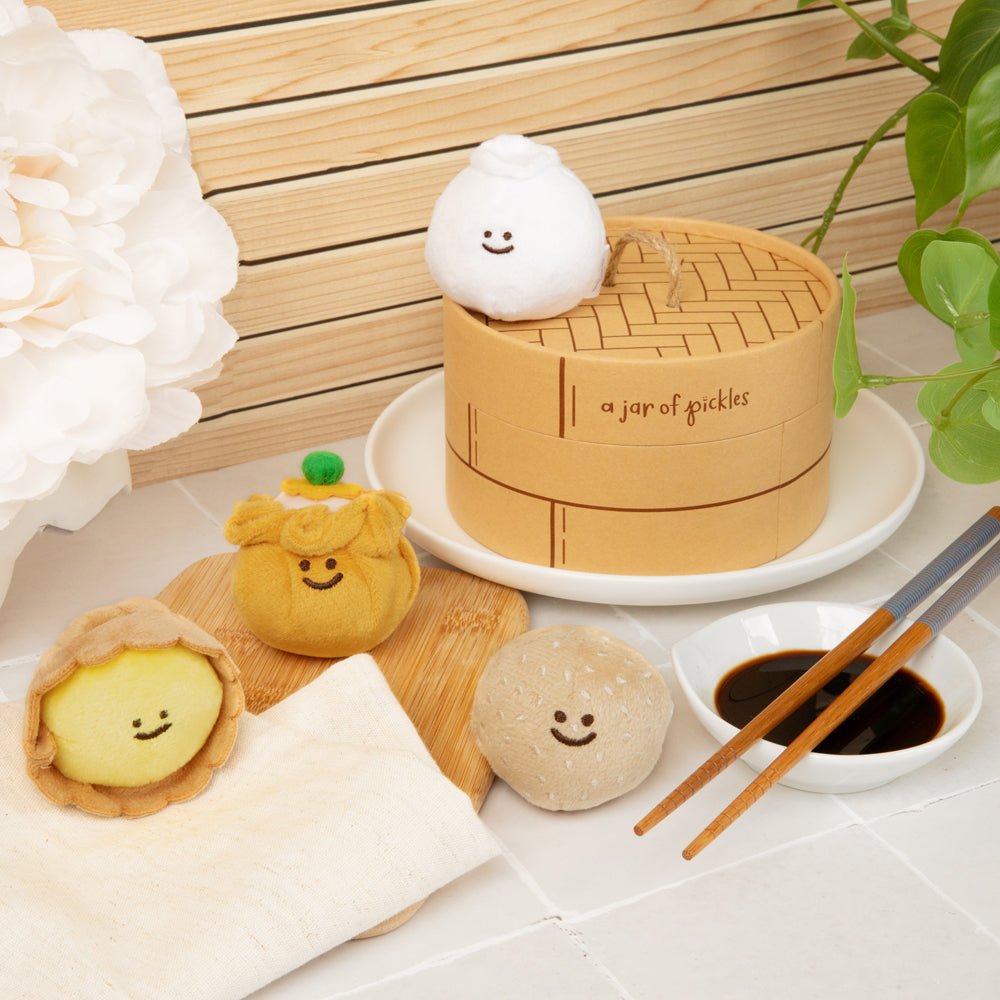 A Jar of Pickles Mini Dim Sum Plushie Set - lily & onyx