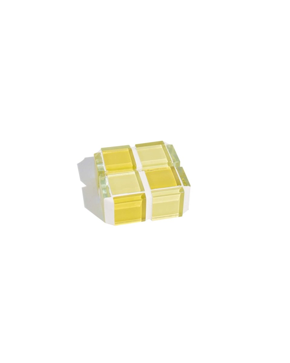 Subtle Art Studios Mini Glass Tile Picture Stand - Banana Frosting - lily & onyx