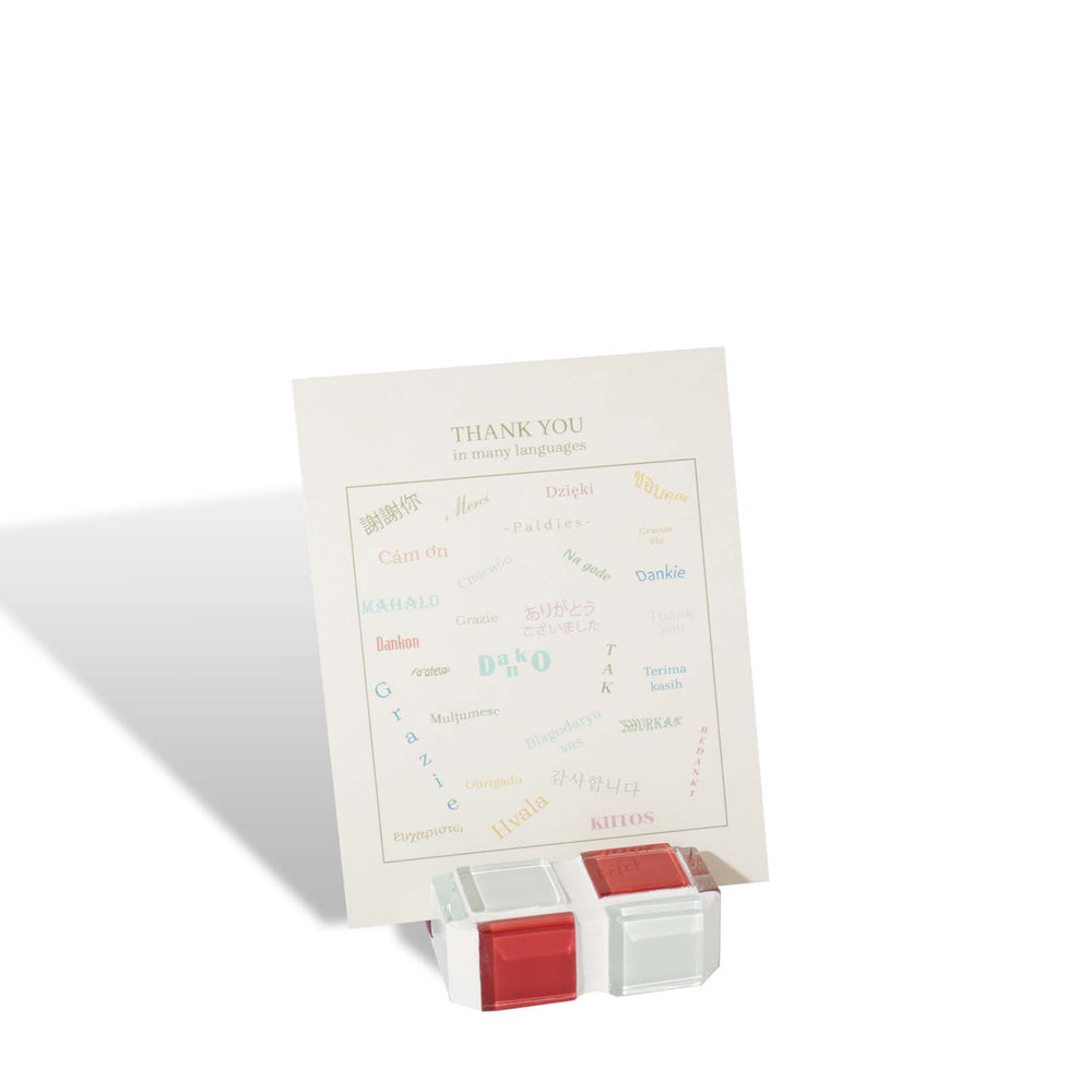 Mini Glass Tile Picture Stand - Cherry Milk Chocolate