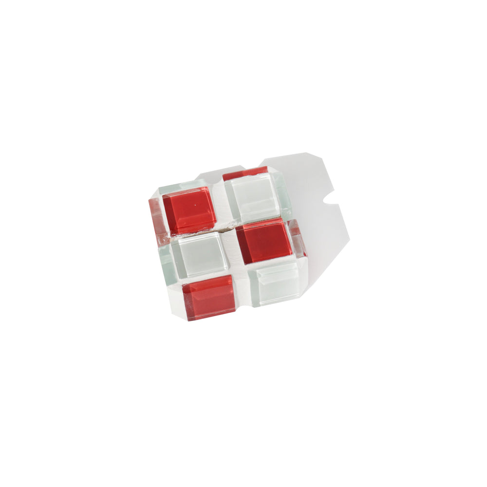 Mini Glass Tile Picture Stand - Cherry Milk Chocolate