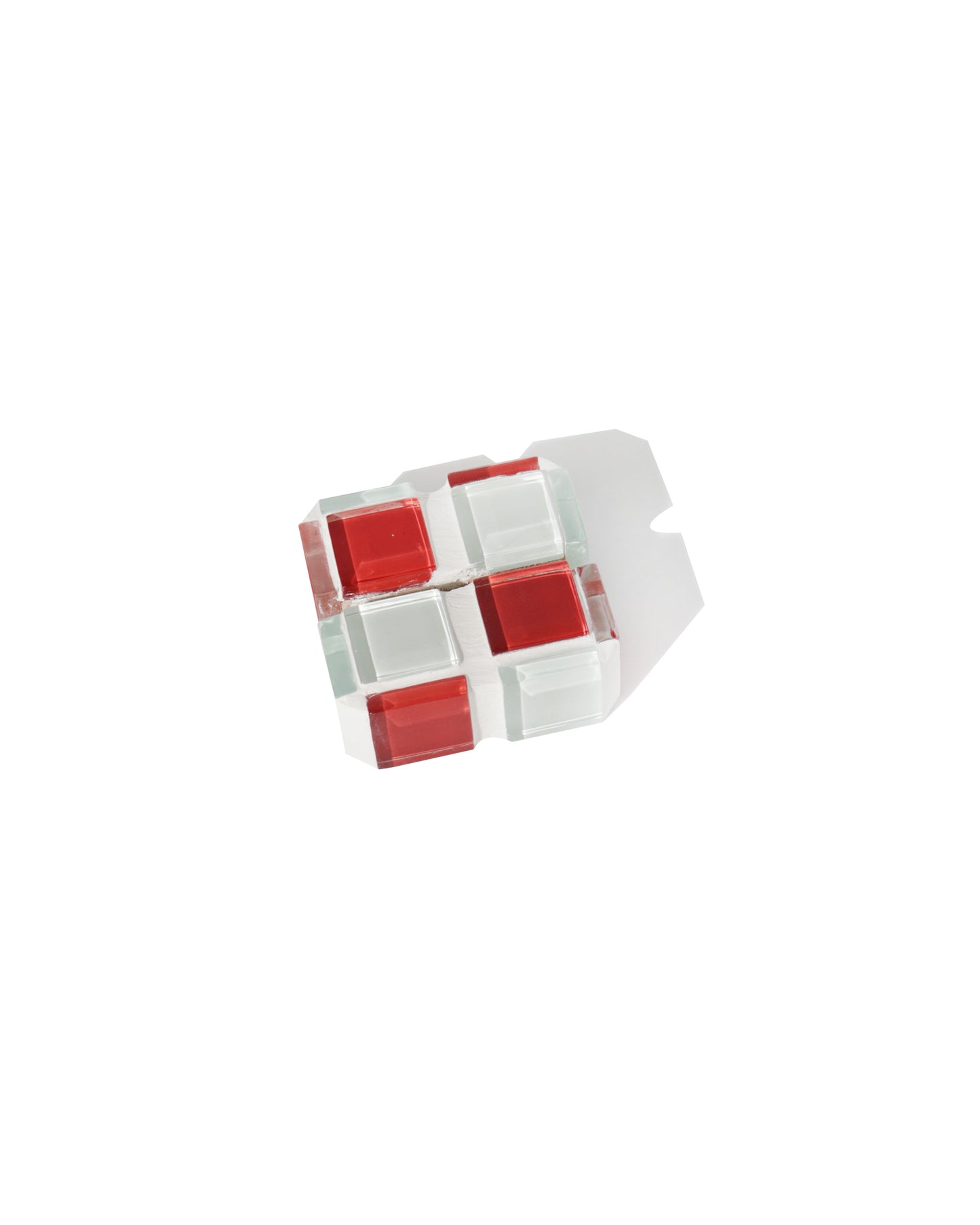 Mini Glass Tile Picture Stand - Cherry Milk Chocolate
