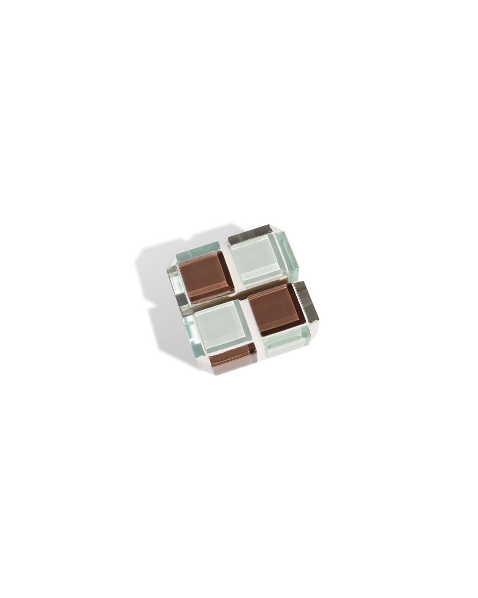 Subtle Art Studios Mini Glass Tile Picture Stand - Classic Milk Chocolate