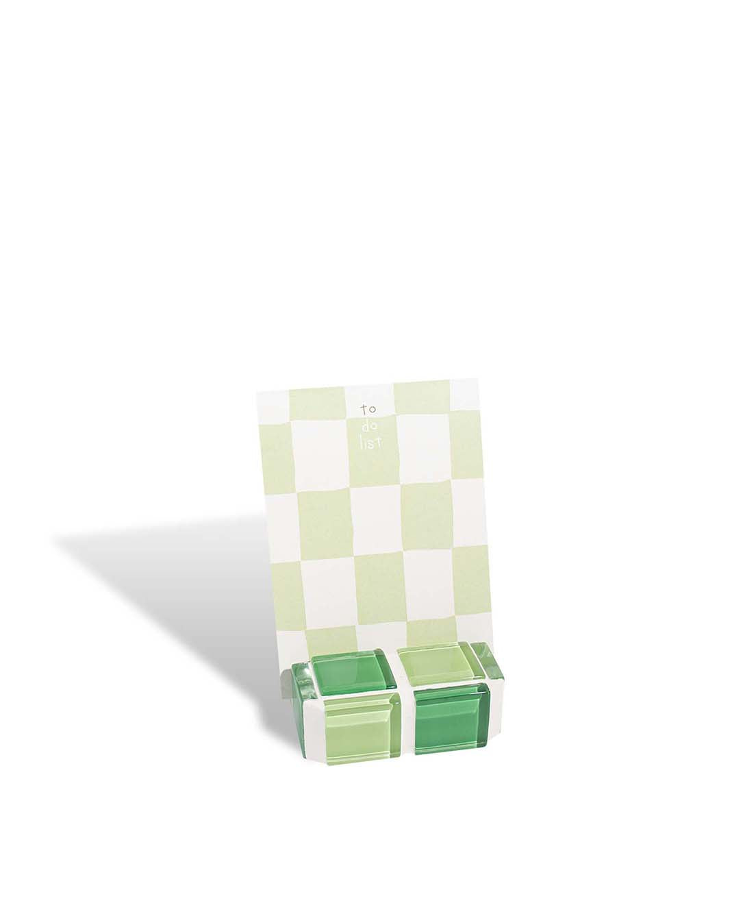 Mini Glass Tile Picture Stand - Green Apple