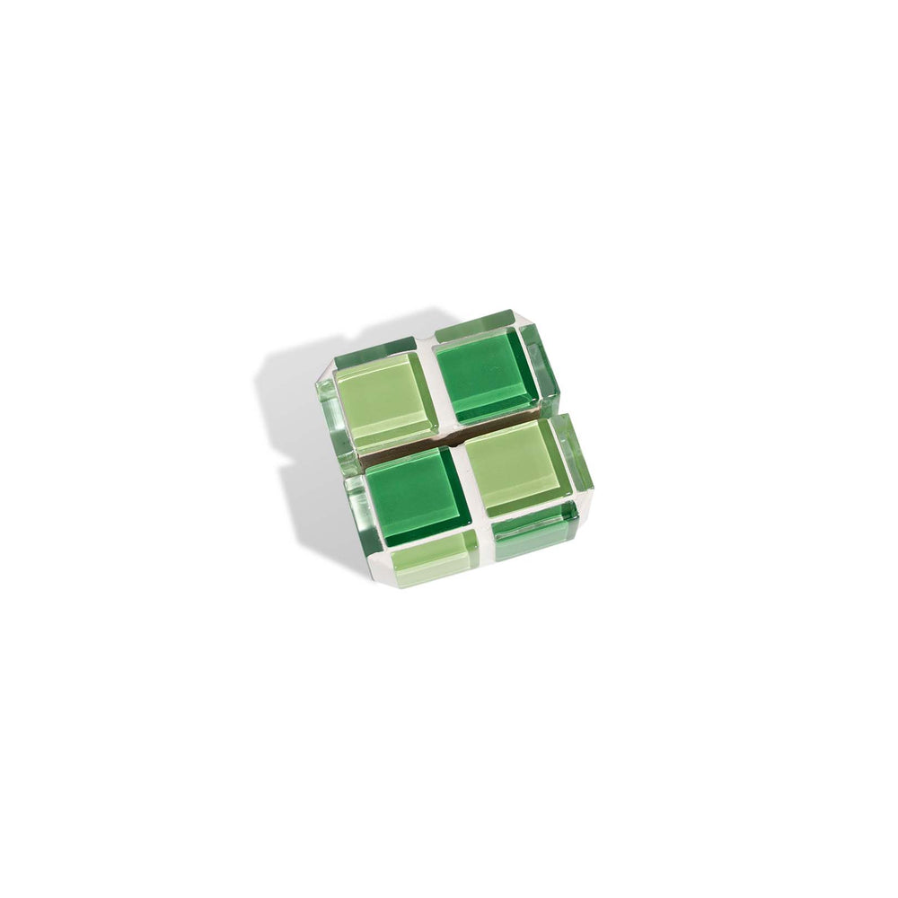 Mini Glass Tile Picture Stand - Green Apple