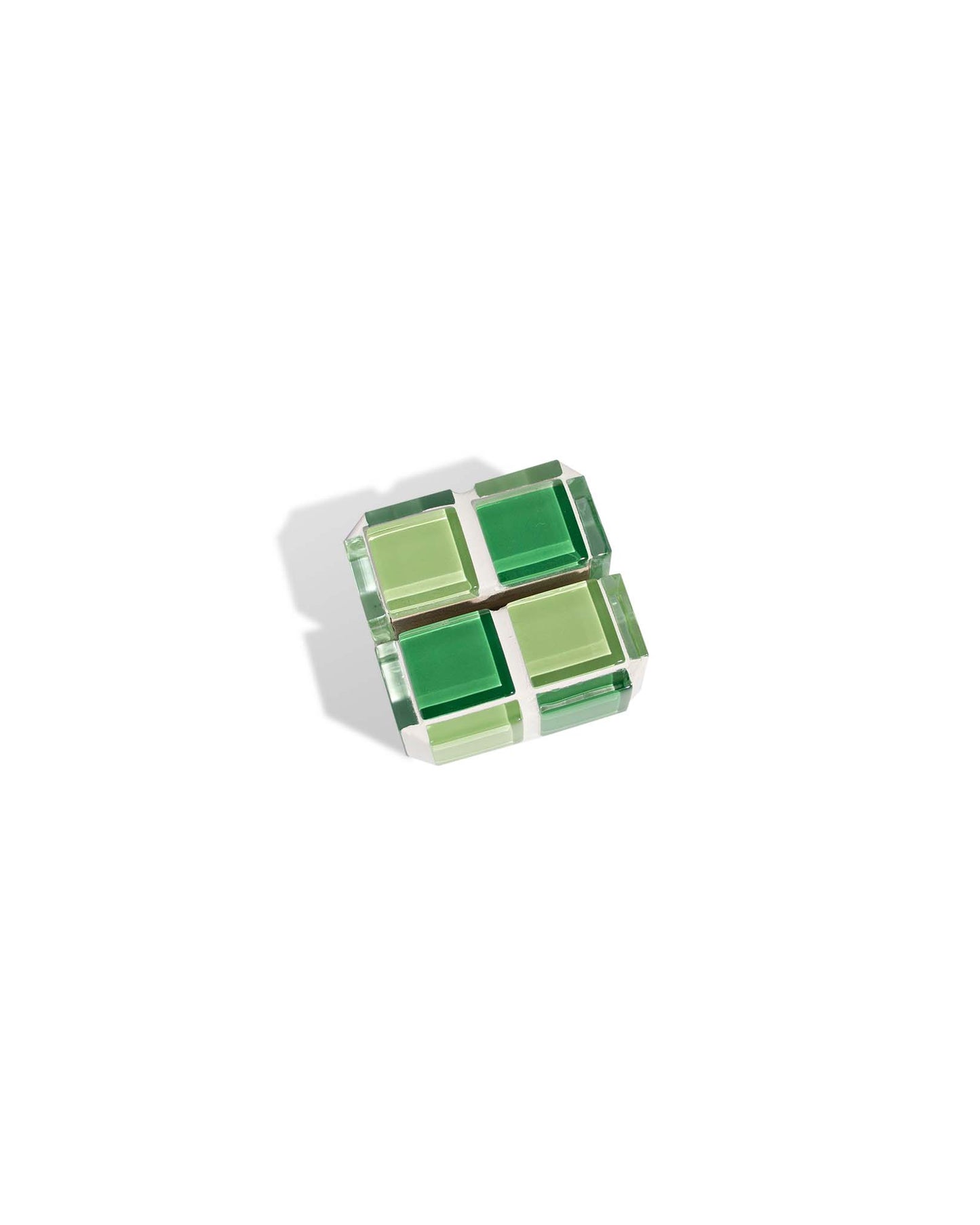 Mini Glass Tile Picture Stand - Green Apple