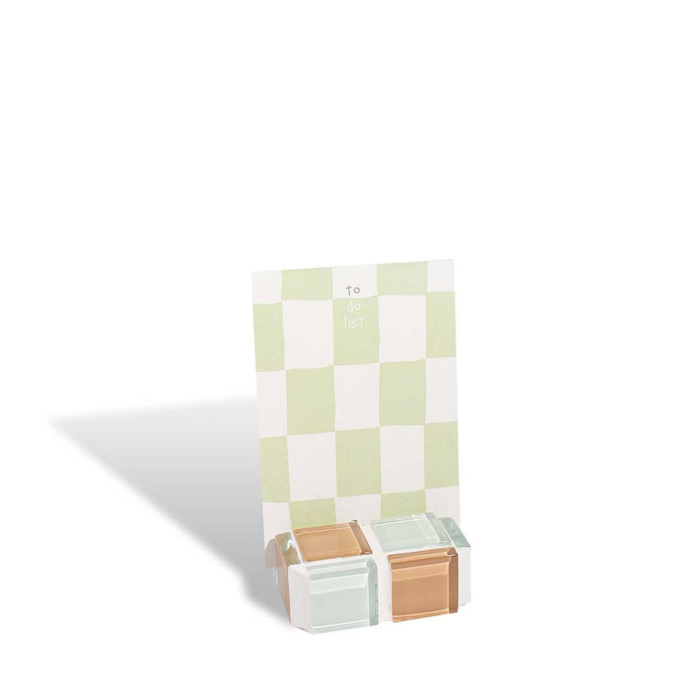 Mini Glass Tile Picture Stand - Hazelnut Milk Chocolate