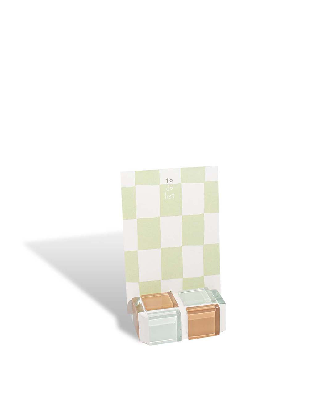 Mini Glass Tile Picture Stand - Hazelnut Milk Chocolate